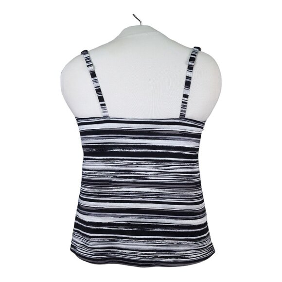 Lands End Tankini Swim Top Size 16 Square Neck Underwire Bra Swimsuit New - Picture 3 of 10